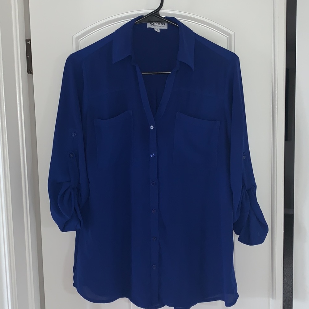 Express Women’s Portofino Shirt Royal Blue